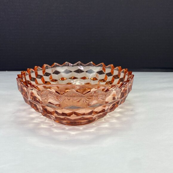 Vintage Colony Whitehall Peach Pink Divided Relish Tray Bowl - Picture 3 of 11